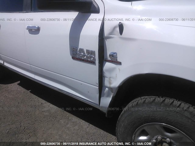 3C6UR5DL9HG725247 - 2017 RAM 2500 SLT WHITE photo 6