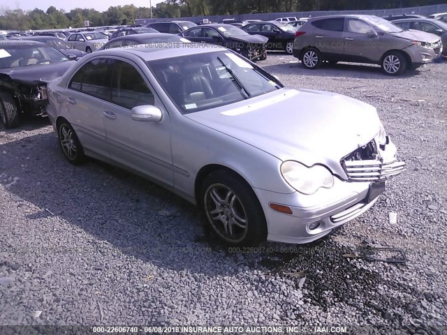 WDBRF81J35F625927 - 2005 MERCEDES-BENZ C 240 4MATIC SILVER photo 1