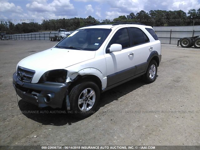 KNDJD733965637150 - 2006 KIA SORENTO EX/LX WHITE photo 2