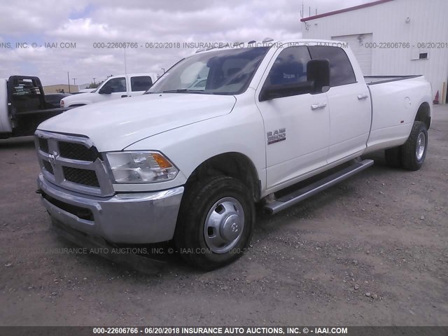 3C63RRHL5GG329702 - 2016 RAM 3500 SLT WHITE photo 2