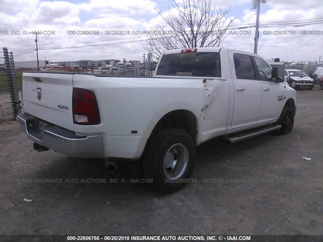 3C63RRHL5GG329702 - 2016 RAM 3500 SLT WHITE photo 4