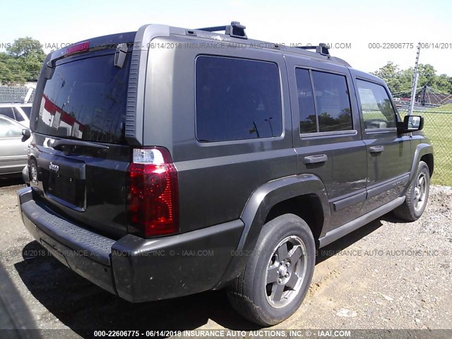 1J8HG48K26C209087 - 2006 JEEP COMMANDER GREEN photo 4