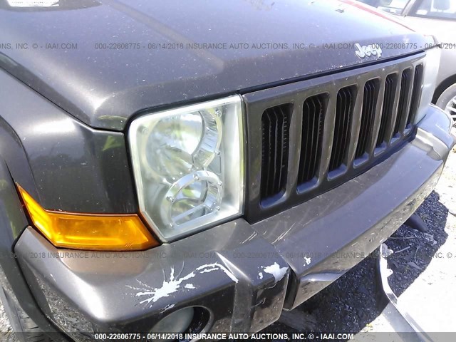 1J8HG48K26C209087 - 2006 JEEP COMMANDER GREEN photo 6