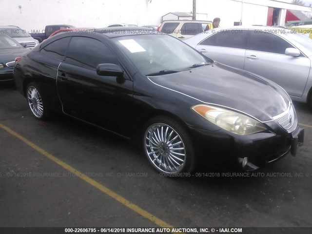 4T1CA38P24U019334 - 2004 TOYOTA CAMRY SOLARA SE/SLE BLACK photo 1