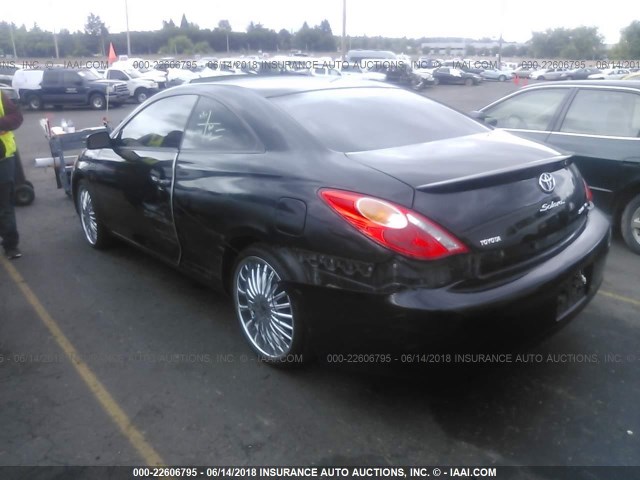 4T1CA38P24U019334 - 2004 TOYOTA CAMRY SOLARA SE/SLE BLACK photo 3