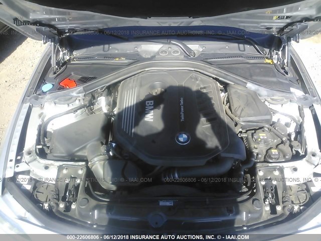 WBA4E3C33HG187387 - 2017 BMW 440I GRAN COUPE SILVER photo 10