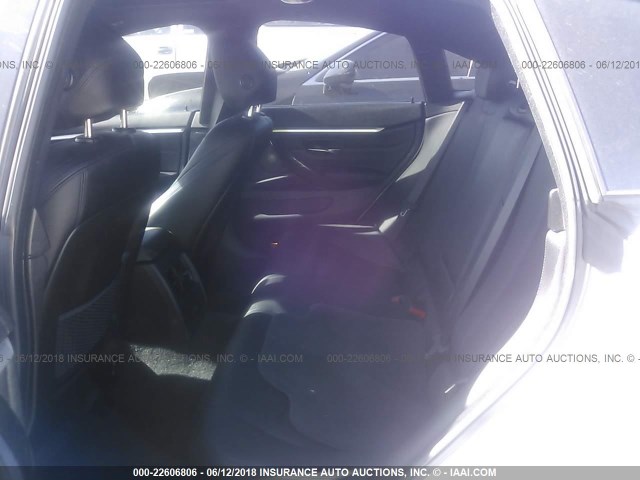 WBA4E3C33HG187387 - 2017 BMW 440I GRAN COUPE SILVER photo 8