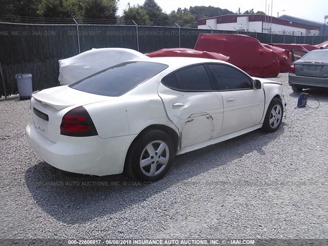2G2WP552181190604 - 2008 PONTIAC GRAND PRIX WHITE photo 4