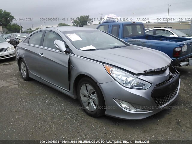 KMHEC4A40DA078828 - 2013 HYUNDAI SONATA HYBRID GRAY photo 1