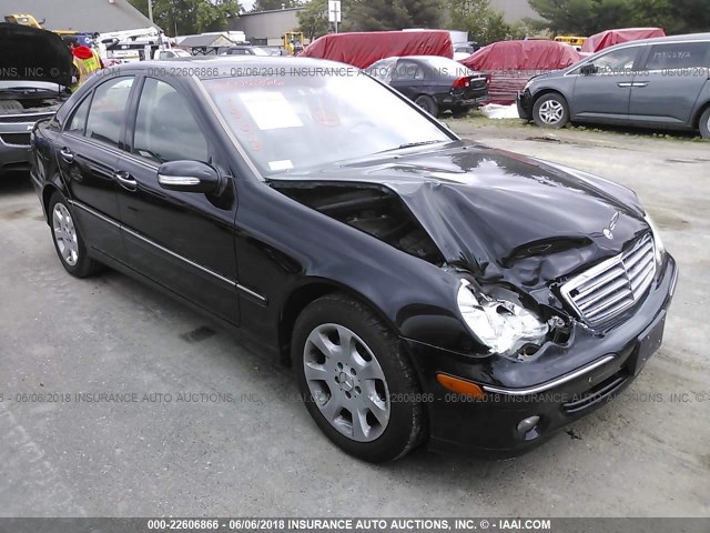 WDBRF84J65F638506 - 2005 MERCEDES-BENZ C 320 4MATIC BLACK photo 1