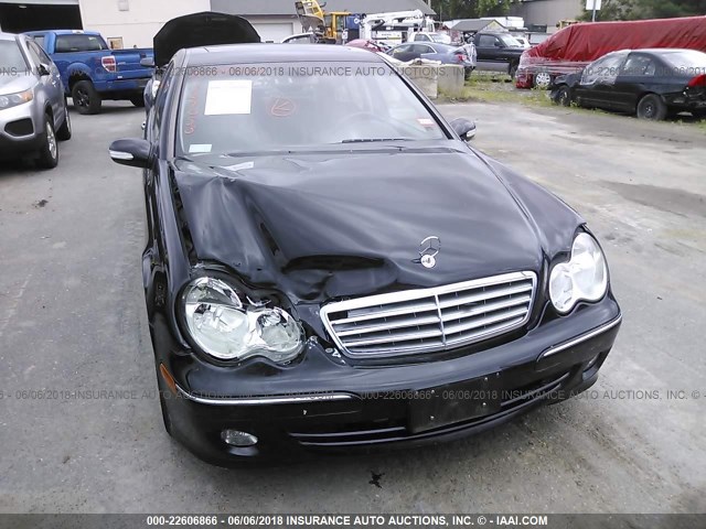 WDBRF84J65F638506 - 2005 MERCEDES-BENZ C 320 4MATIC BLACK photo 6