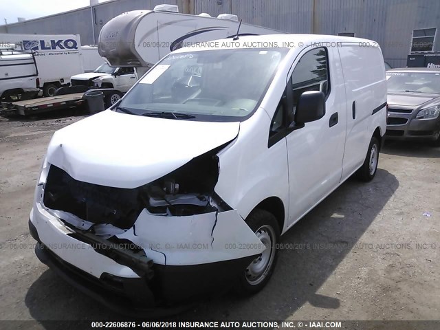 3N63M0YN4FK726458 - 2015 CHEVROLET CITY EXPRESS LS WHITE photo 2
