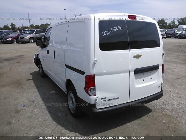 3N63M0YN4FK726458 - 2015 CHEVROLET CITY EXPRESS LS WHITE photo 3