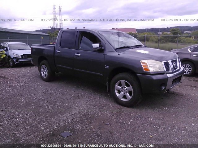 1N6AA07B34N508042 - 2004 NISSAN TITAN XE/SE/LE GRAY photo 1