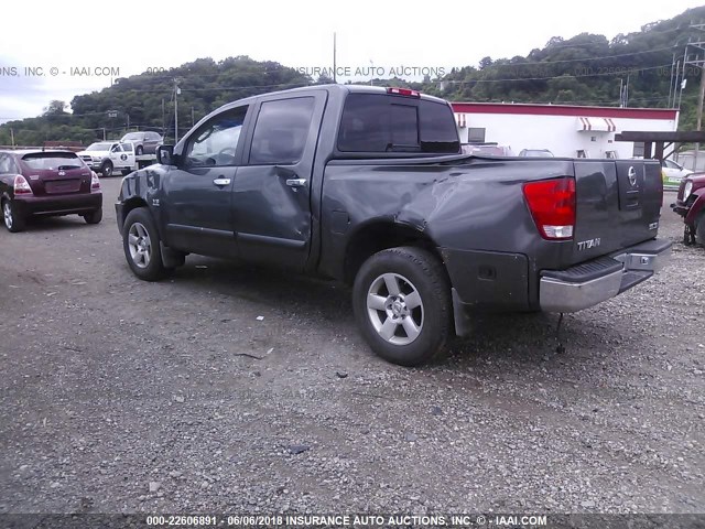 1N6AA07B34N508042 - 2004 NISSAN TITAN XE/SE/LE GRAY photo 3