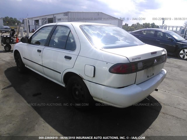 1N4AB41D9WC738576 - 1998 NISSAN SENTRA E/XE/GXE/GLE WHITE photo 3