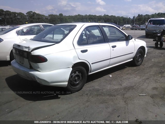 1N4AB41D9WC738576 - 1998 NISSAN SENTRA E/XE/GXE/GLE WHITE photo 4