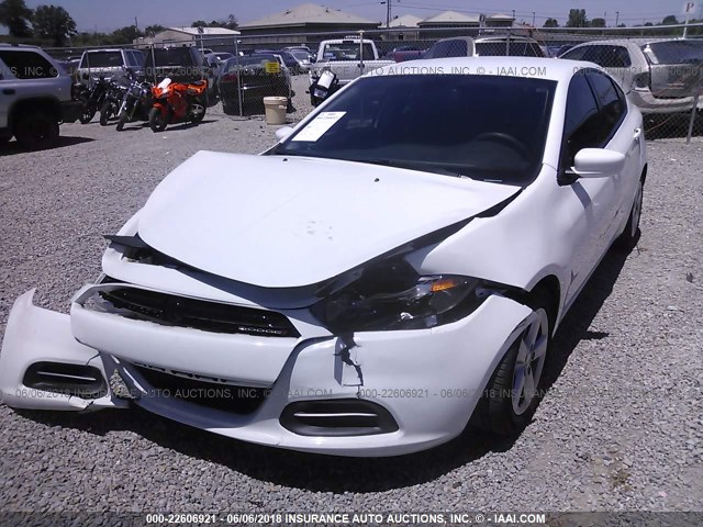 1C3CDFBB5GD544133 - 2016 DODGE DART SXT WHITE photo 6