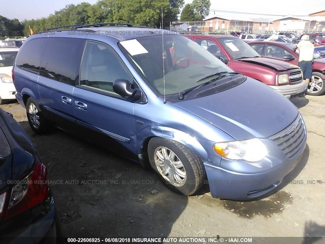 2A4GP54L17R243905 - 2007 CHRYSLER TOWN & COUNTRY TOURING BLUE photo 1