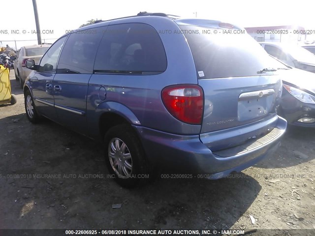 2A4GP54L17R243905 - 2007 CHRYSLER TOWN & COUNTRY TOURING BLUE photo 3