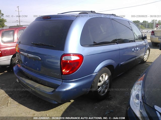 2A4GP54L17R243905 - 2007 CHRYSLER TOWN & COUNTRY TOURING BLUE photo 4