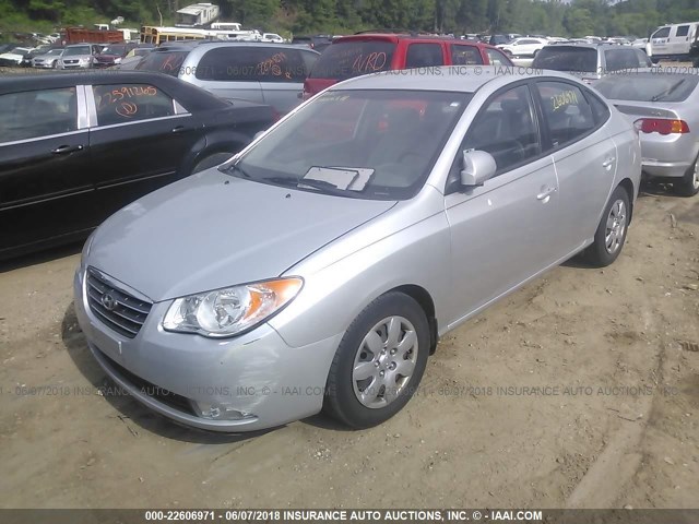 KMHDU46D88U577897 - 2008 HYUNDAI ELANTRA GLS/SE/LIMITED SILVER photo 2