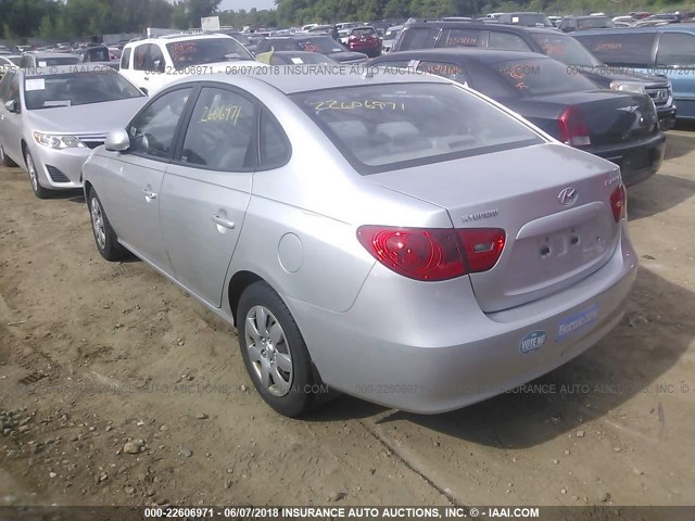 KMHDU46D88U577897 - 2008 HYUNDAI ELANTRA GLS/SE/LIMITED SILVER photo 3