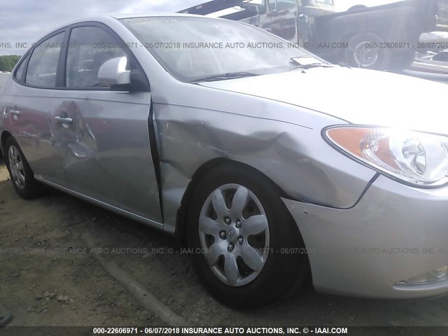 KMHDU46D88U577897 - 2008 HYUNDAI ELANTRA GLS/SE/LIMITED SILVER photo 6