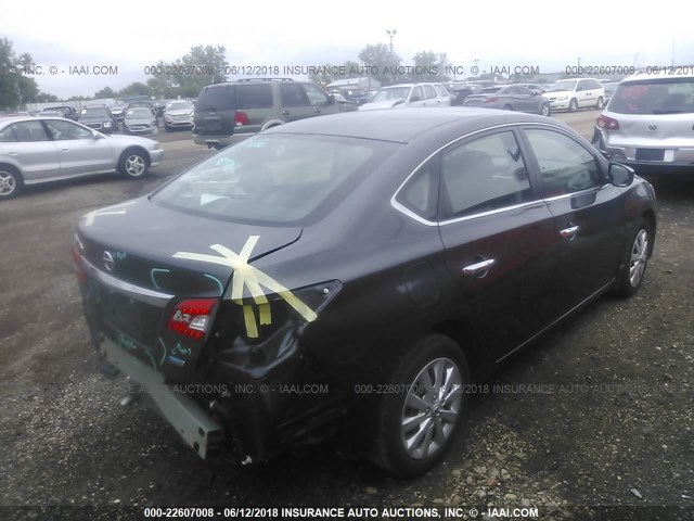 3N1AB7AP6DL788779 - 2013 NISSAN SENTRA S/SV/SR/SL GRAY photo 4