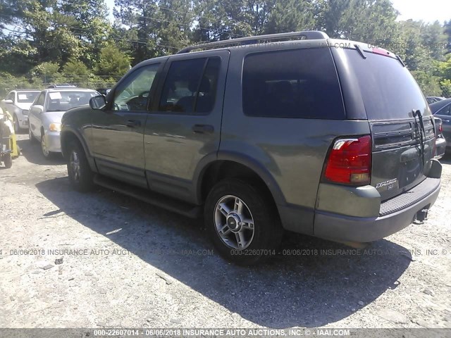 1FMZU63W43UA51959 - 2003 FORD EXPLORER XLT/XLT SPORT/NBX 绿色 照片 3
