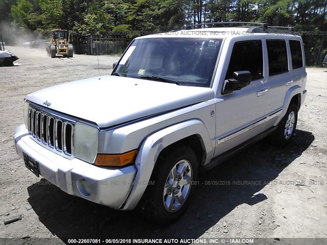 1J8HG582X7C648044 - 2007 JEEP COMMANDER LIMITED SILVER photo 2