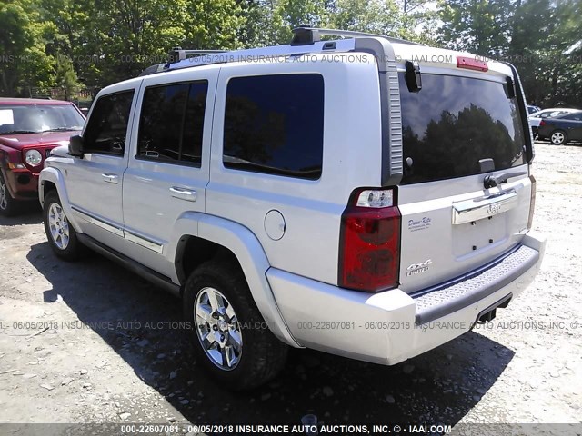 1J8HG582X7C648044 - 2007 JEEP COMMANDER LIMITED SILVER photo 3