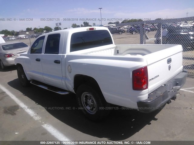 1D7HW28K86S715758 - 2006 DODGE DAKOTA QUAD/ST WHITE photo 3