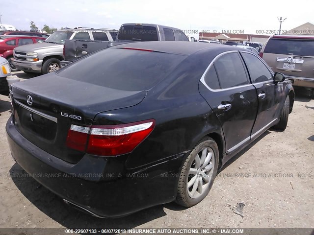 JTHBL46F795090409 - 2009 LEXUS LS 460 BLACK photo 4