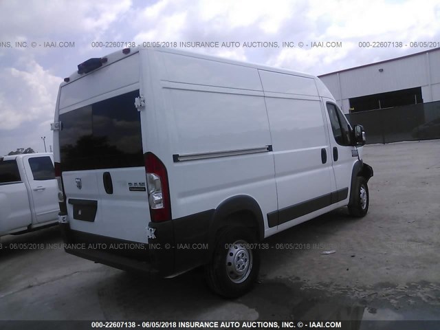 3C6TRVBG8JE103676 - 2018 RAM PROMASTER 1500 1500 HIGH WHITE photo 4