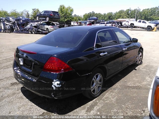 1HGCM563X7A176768 - 2007 HONDA ACCORD SE BLACK photo 4