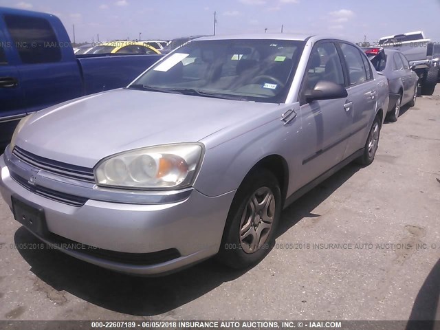 1G1ZS52F15F165312 - 2005 CHEVROLET MALIBU SILVER photo 2