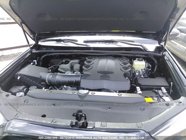 JTEBU5JR2J5540568 - 2018 TOYOTA 4RUNNER SR5 PREM/LTDL/TRAIL/TRD BLACK photo 10