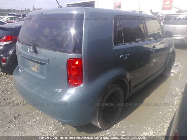 JTLZE4FE7A1108540 - 2010 TOYOTA SCION XB BLUE photo 4