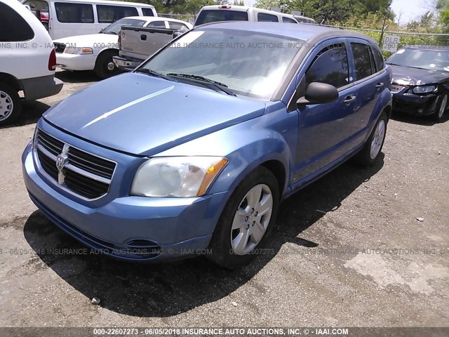 1B3HB48B07D163374 - 2007 DODGE CALIBER SXT BLUE photo 2