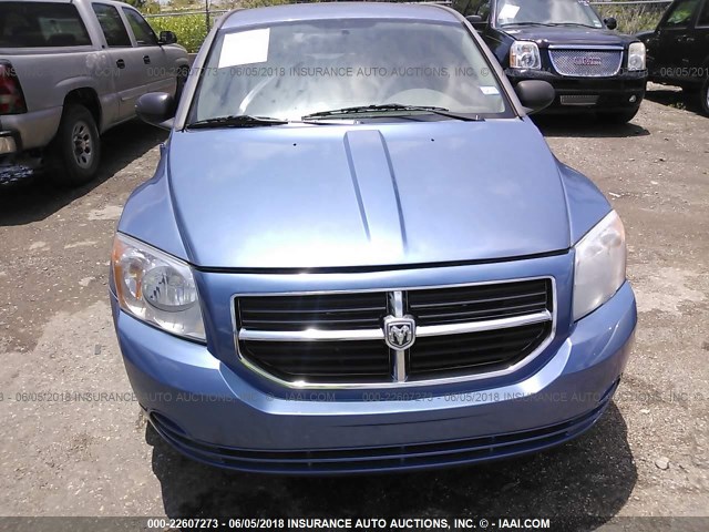 1B3HB48B07D163374 - 2007 DODGE CALIBER SXT BLUE photo 6