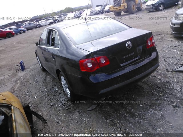 3VWEF71K17M188836 - 2007 VOLKSWAGEN JETTA WOLFSBURG 黑色 照片 3
