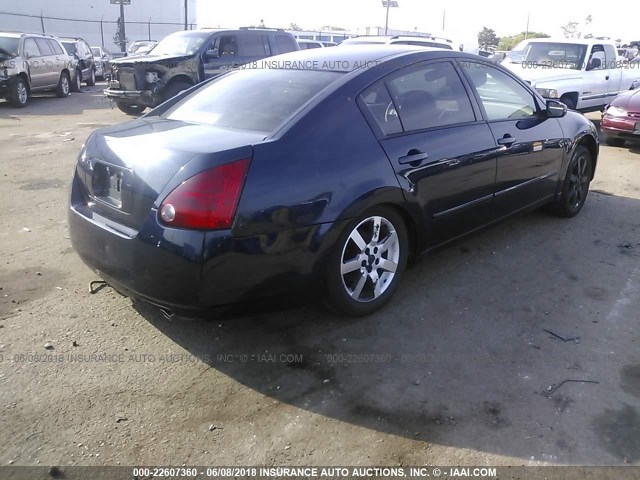 1N4BA41E36C860365 - 2006 NISSAN MAXIMA SE/SL BLUE photo 4