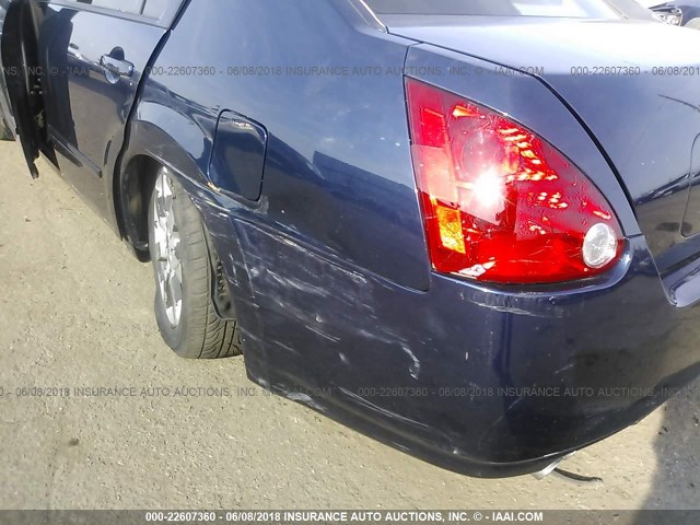 1N4BA41E36C860365 - 2006 NISSAN MAXIMA SE/SL BLUE photo 6