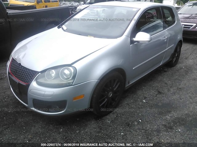 WVWEV71K87W089260 - 2007 VOLKSWAGEN NEW GTI SILVER photo 2