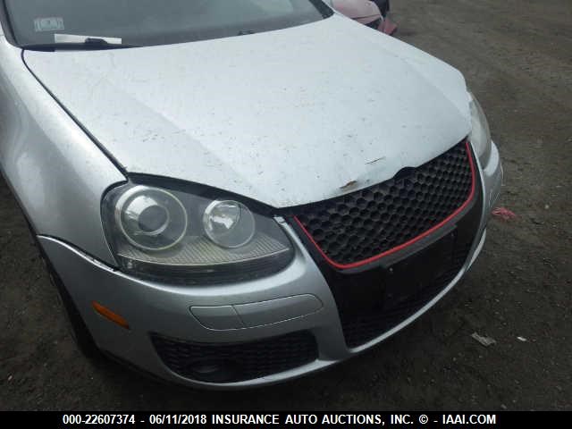 WVWEV71K87W089260 - 2007 VOLKSWAGEN NEW GTI SILVER photo 6