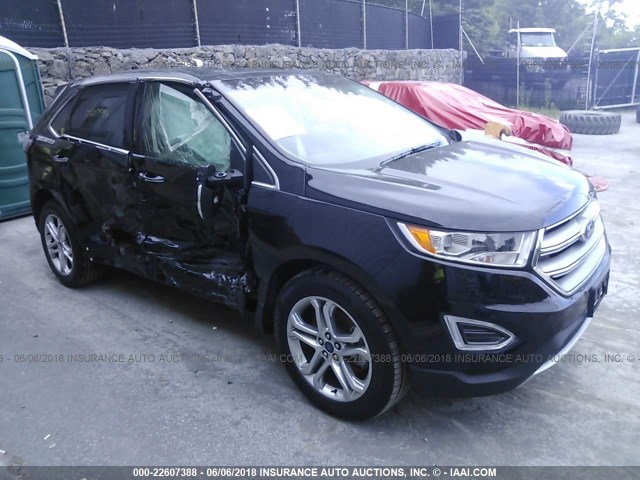 2FMPK4K90JBB19433 - 2018 FORD EDGE TITANIUM BLACK photo 1