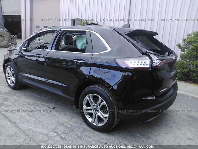 2FMPK4K90JBB19433 - 2018 FORD EDGE TITANIUM BLACK photo 3