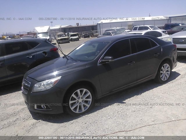 1G11E5SA6DF287946 - 2013 CHEVROLET MALIBU 2LT GRAY photo 2