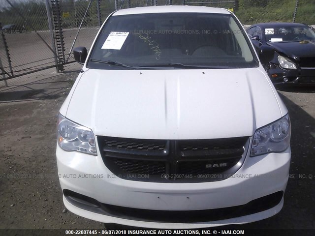 2C4RDGAGXCR371662 - 2012 DODGE RAM VAN WHITE photo 6